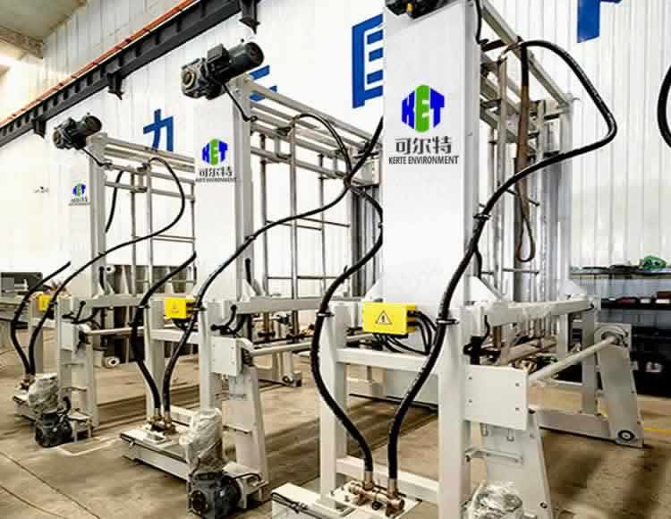 Machine à laver les tissus filtrants