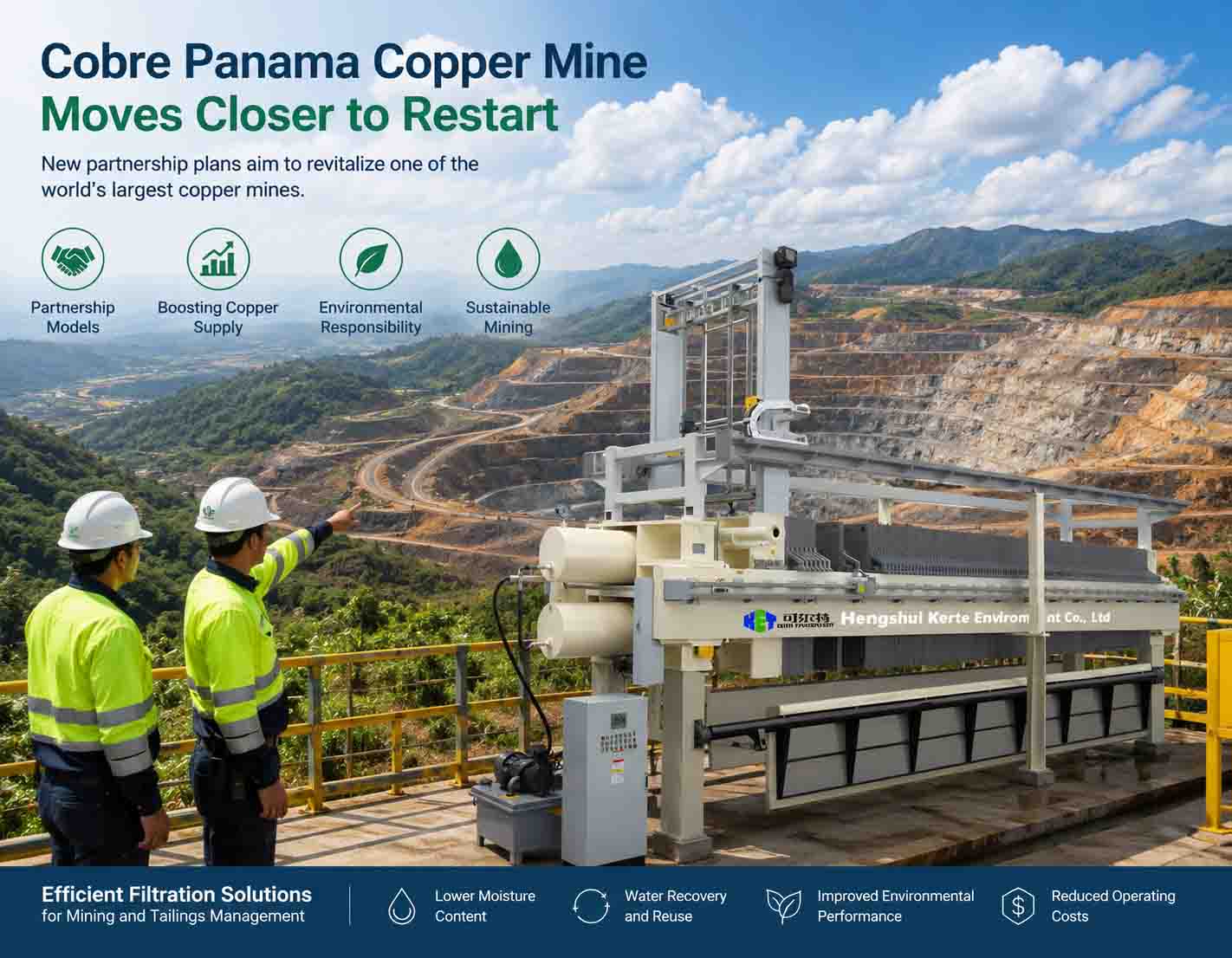 La mine de cuivre Cobre Panama se rapproche d'une reprise d'activité.