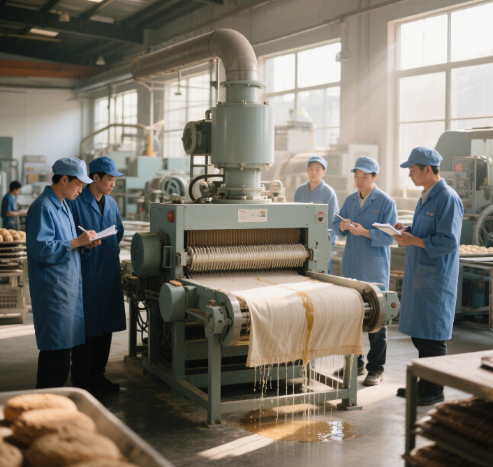 Application de la presse à filtre dans l'industrie de la boulangerie et de la pâtisserie